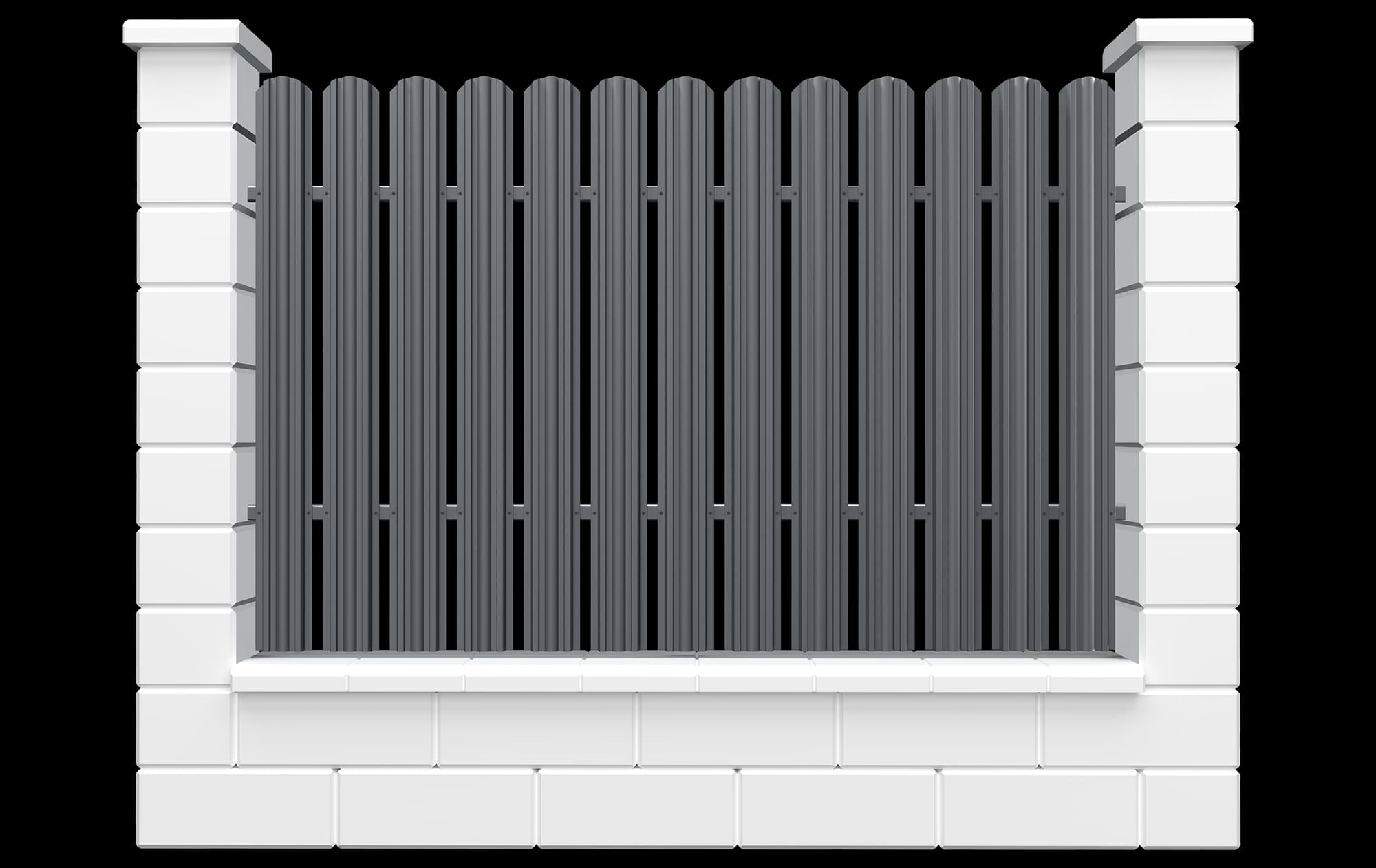 Y115 vertical – gard metalic tip șipcă