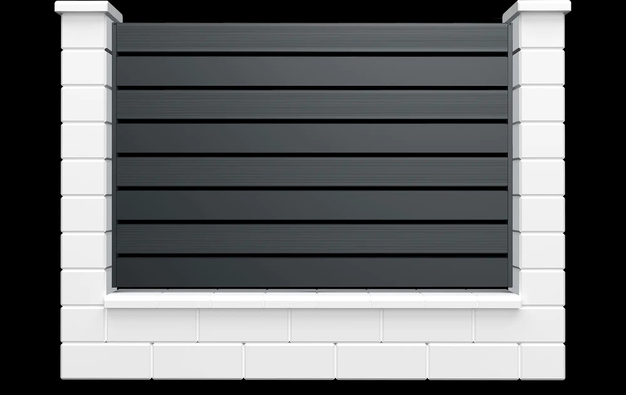 X120 mixt – gard metalic tip casetă