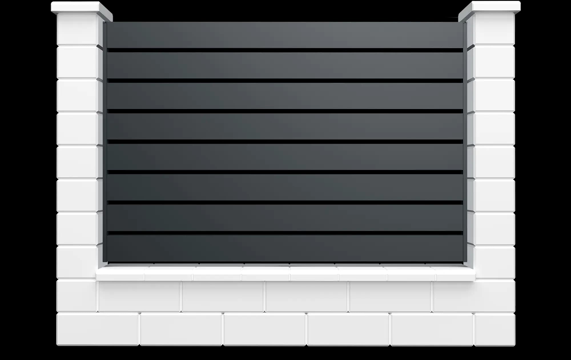 X120 plat – gard metalic tip casetă
